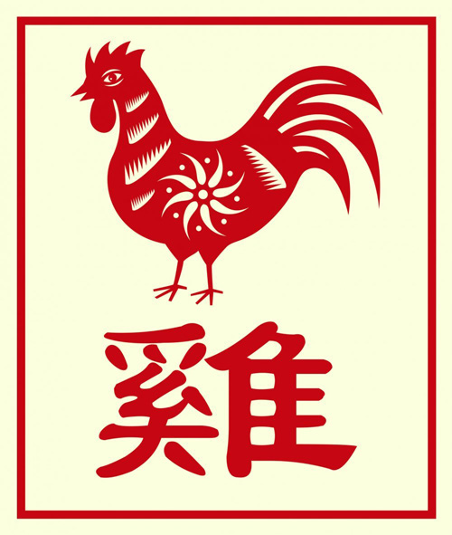 El gallo zodiaco chino