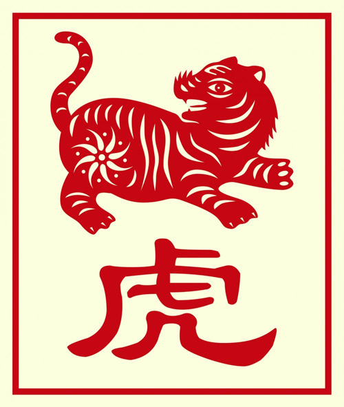 El tigre zodiaco chino