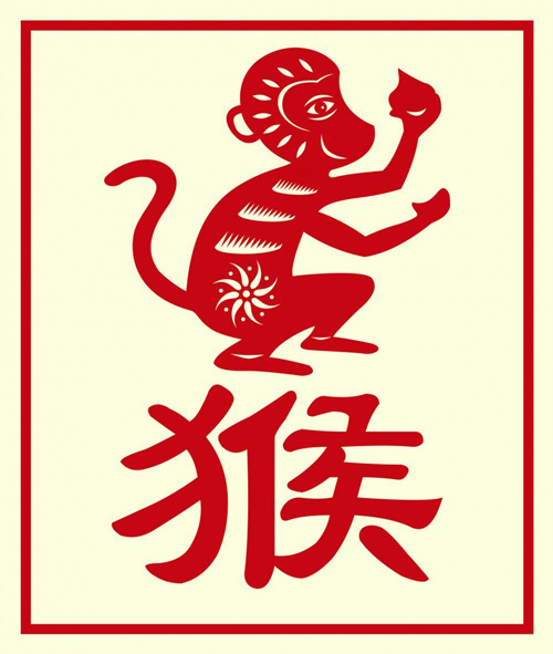 El mono zodiaco chino