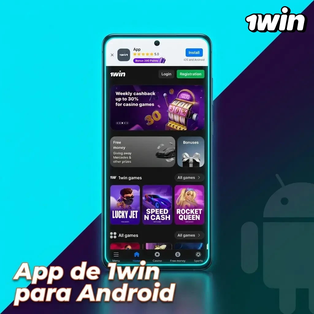 App 1win para Android: descarga el APK, instalá desde fuentes desconocidas y apostá en menos de 1 minuto.